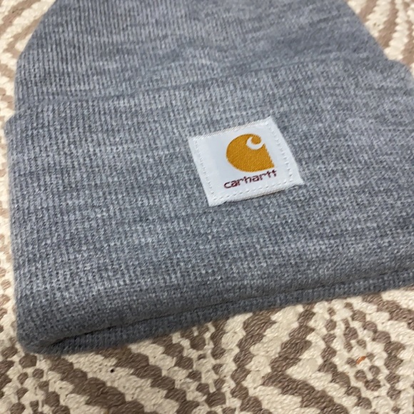 Carhartt beanie hat light gray - Picture 2 of 7